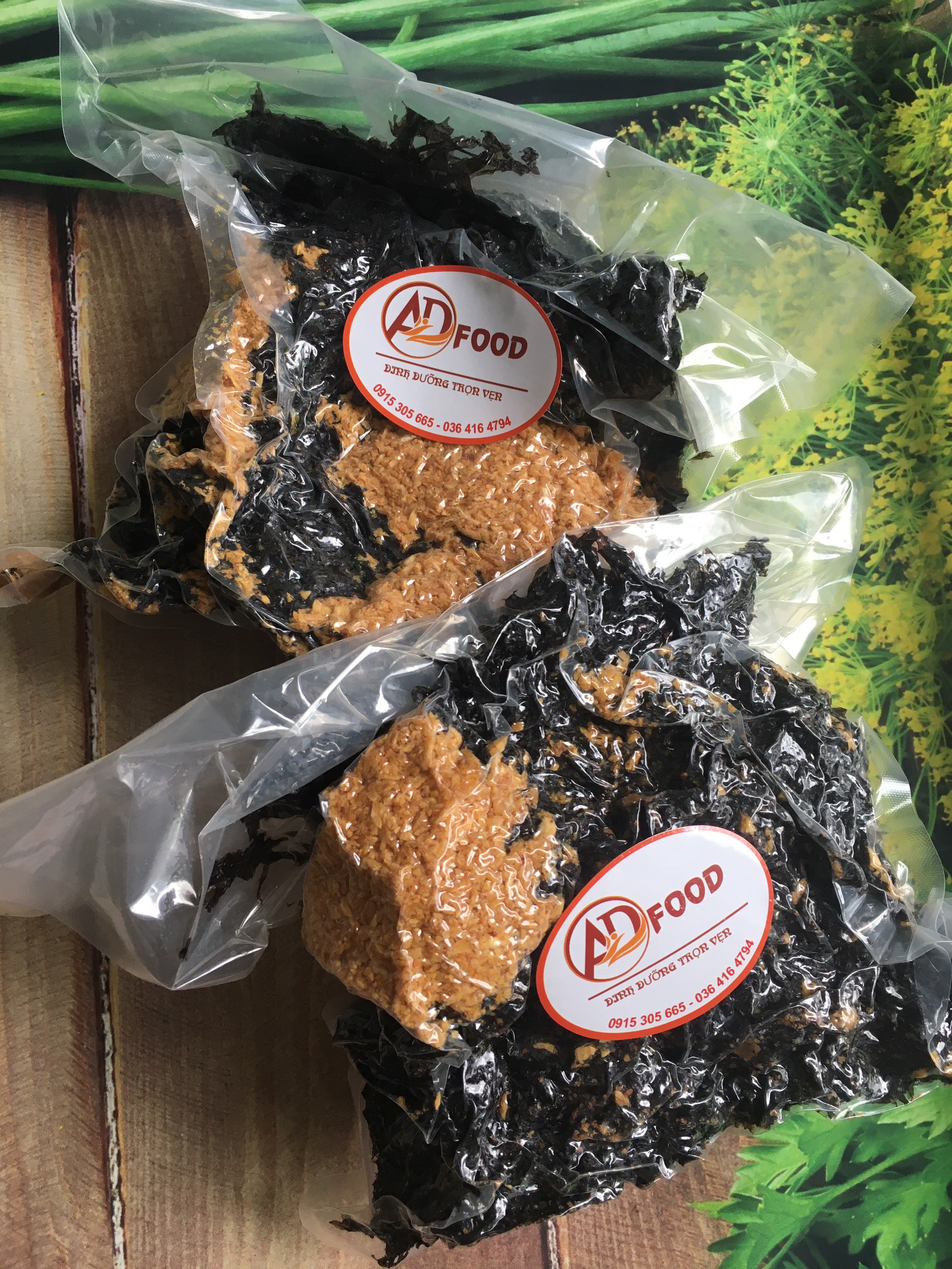 1kg rong biển cháy tỏi adfood