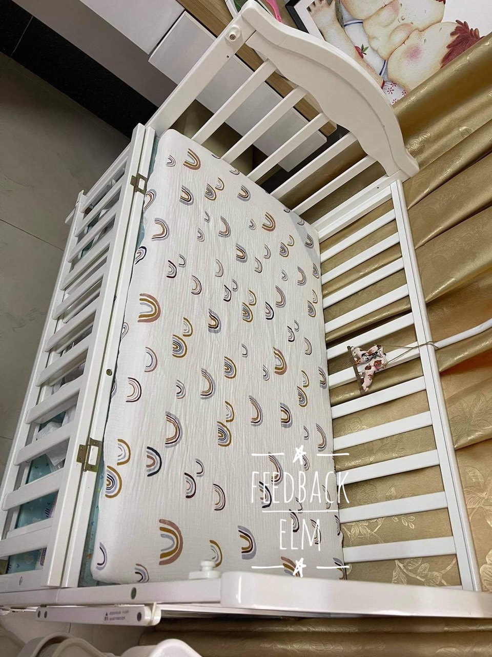 Drap cũi cho bé vải xô muslin