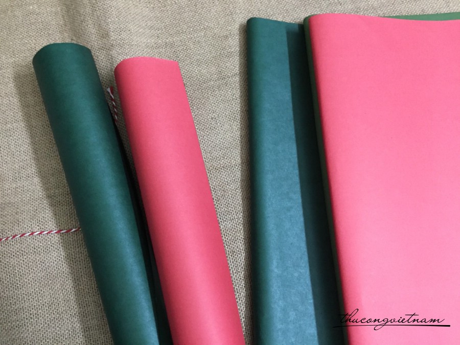 2 tờ Giấy gói quà trơn 50*70cm