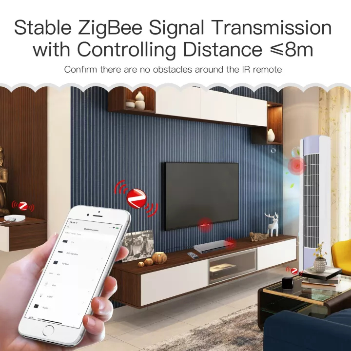 Bộ điều khiển Tivi Máy lạnh Tuya Zigbee Smart IR Remote Control