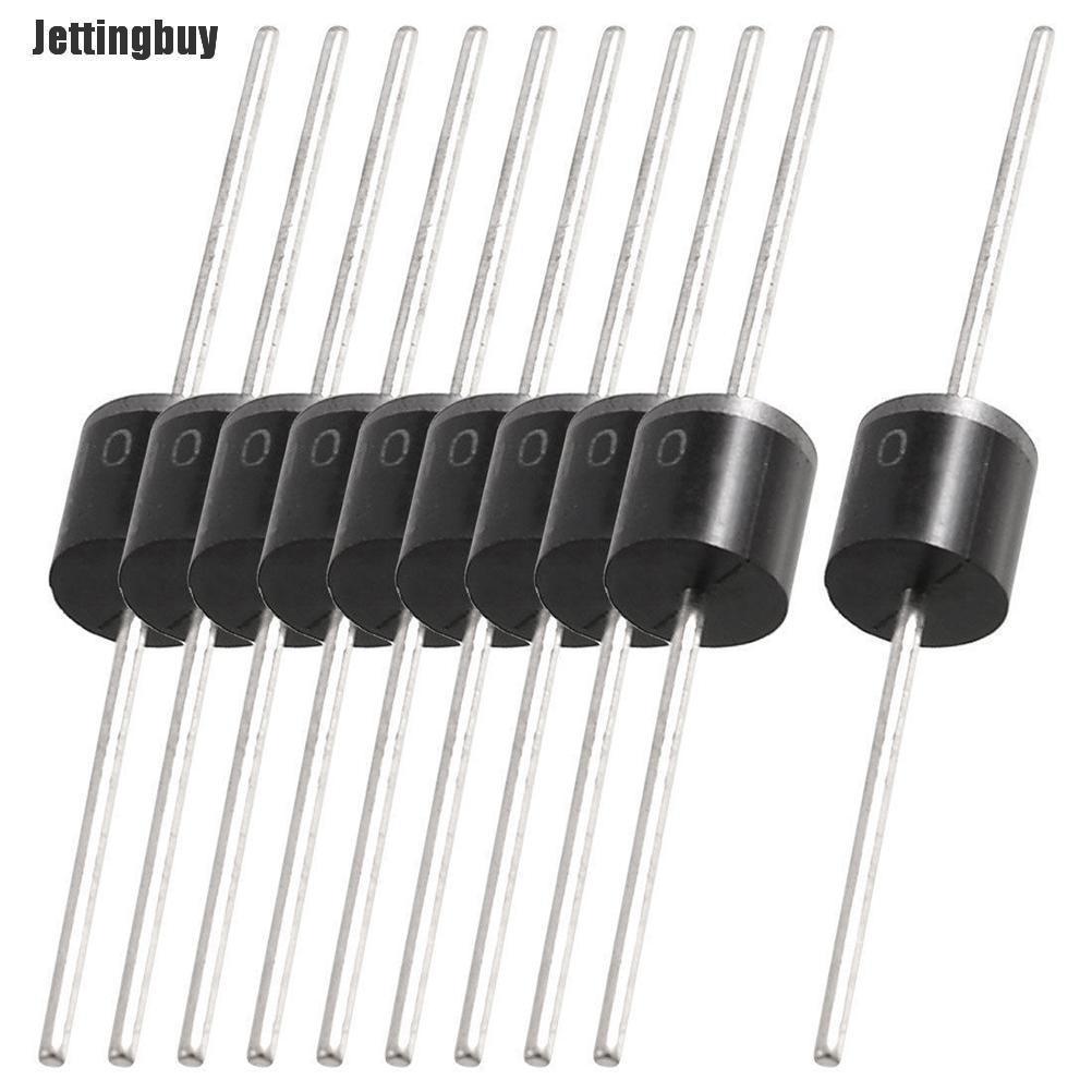 Jettingbuy 20pcs 10A10 10Amp 1000V 10A 1KV R-6 MIC General Purpose Axial Rectifier Diodes