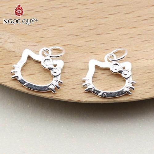 [HCM]Charm bạc Mặt mèo hello kitty treo - Ngọc Qúy Gemstones