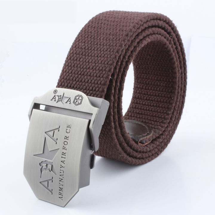 Thắt lưng vải dù canvas mặt khóa Armynauy