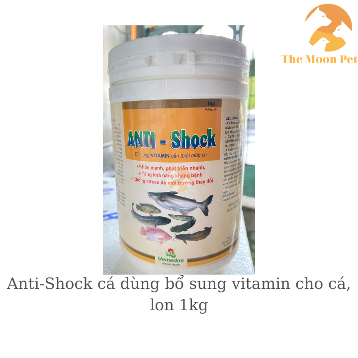 Anti-Shock cá dùng bổ sung vitamin cho cá, lon 1kg