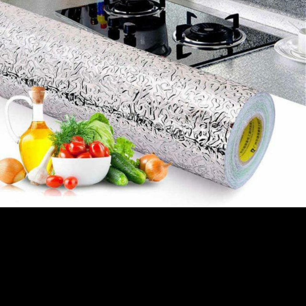 Giấy bạc dán bếp siêu tiện dụng chống cháy, chống bám dầu mỡ