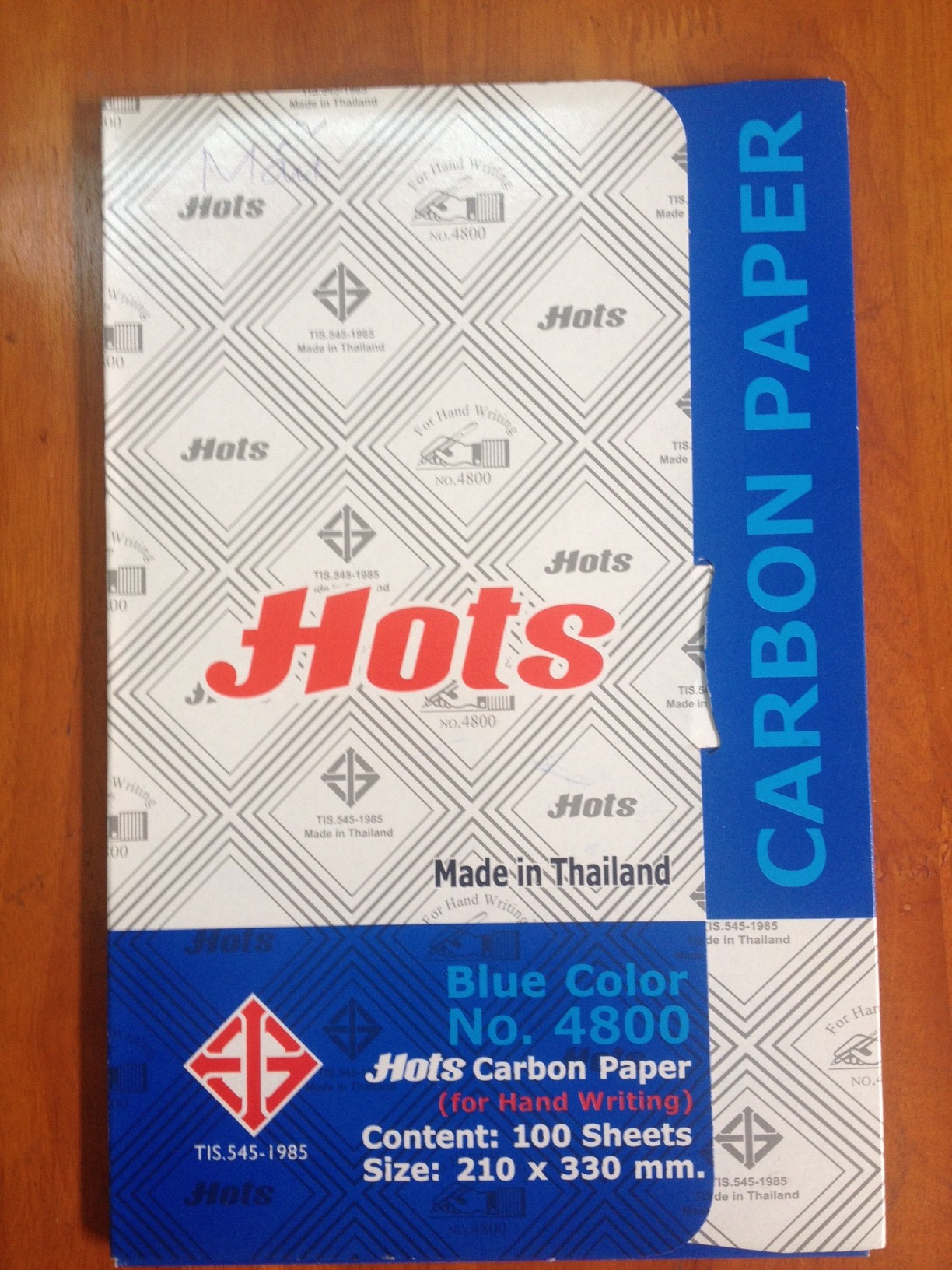 giấy than (carbon) HOTS - Size A4 màu ĐEN - Made in Thái Lan