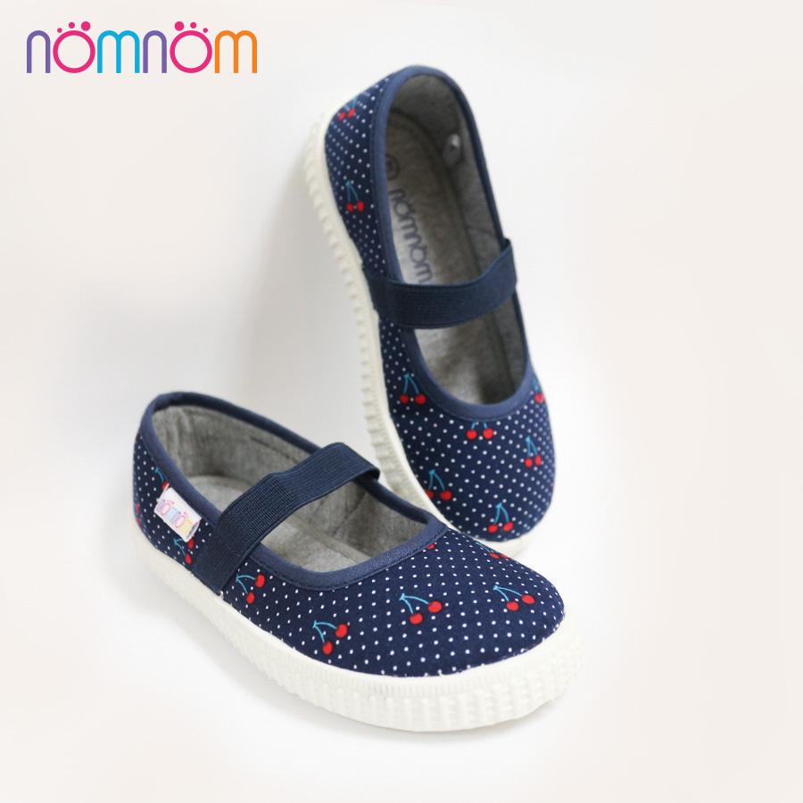 Giày búp bê bé gái Nomnom EPG1848 xanh cherry