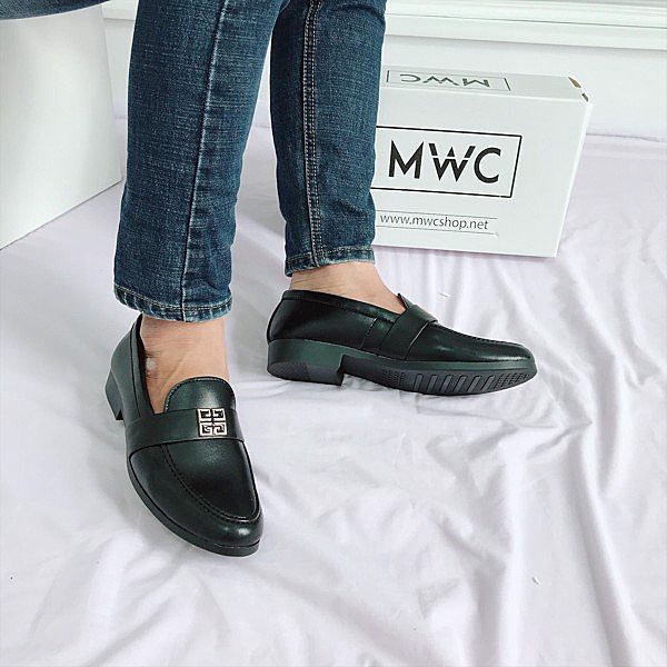 Giày lười da mềm in vân cá sấu-C1