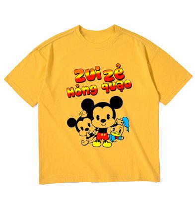 [HCM]ÁO THUN BÉ TRAI dễ thương hình zui zẻ hỏng quạo - ATBB16