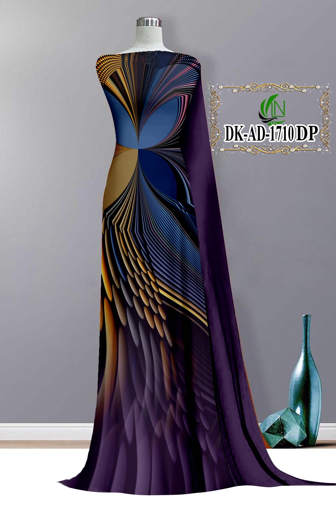 Vải Áo Dài 3D Bộ Họa Tiết 3D