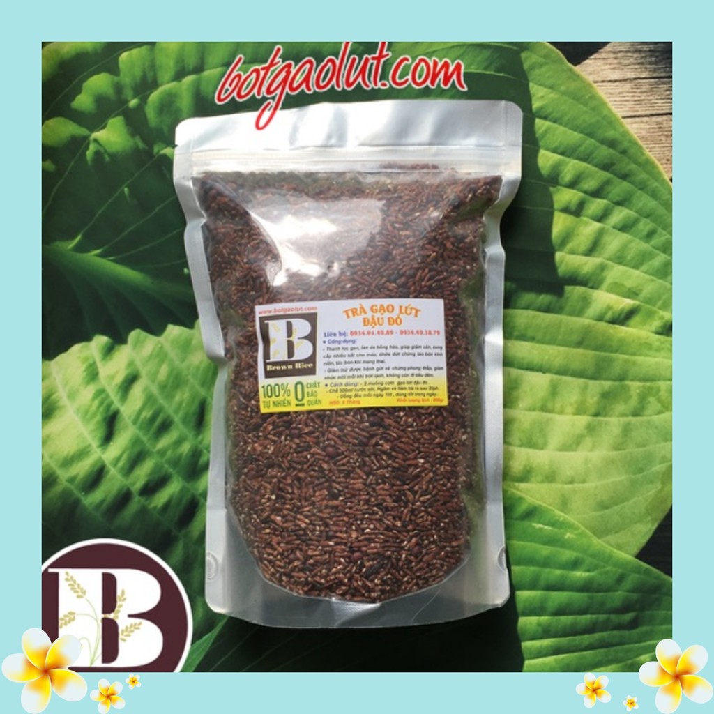 Trà gạo lứt đậu đỏ 800g chất lượng