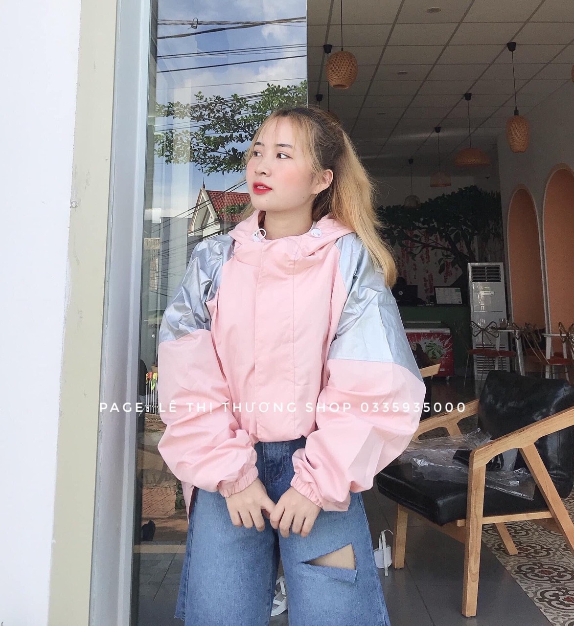 ÁO KHOÁT DÙ PHỐI BẠC CẦU VAI FORM LỚN SNU