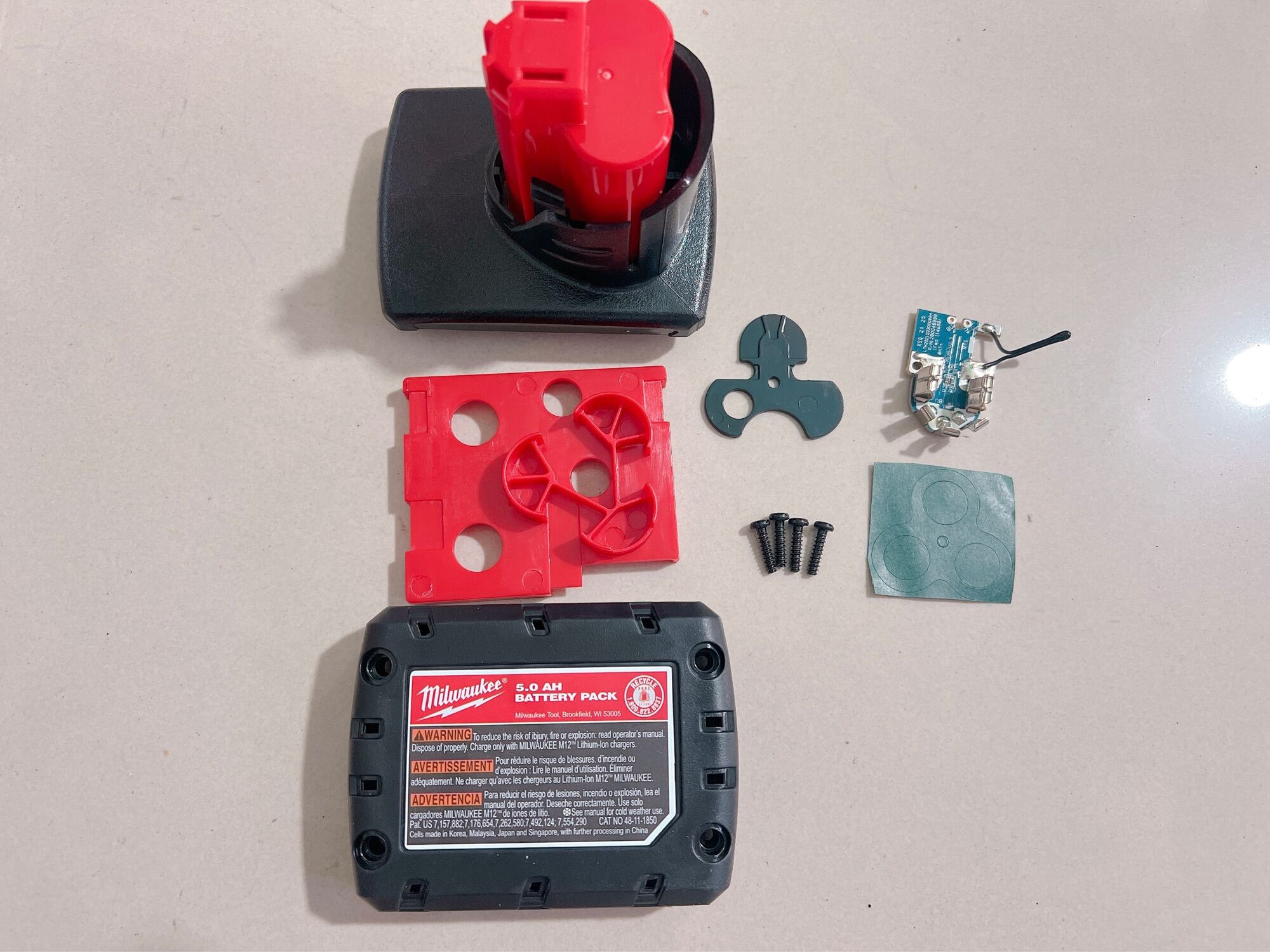 mạch pin Milwaukee 12v