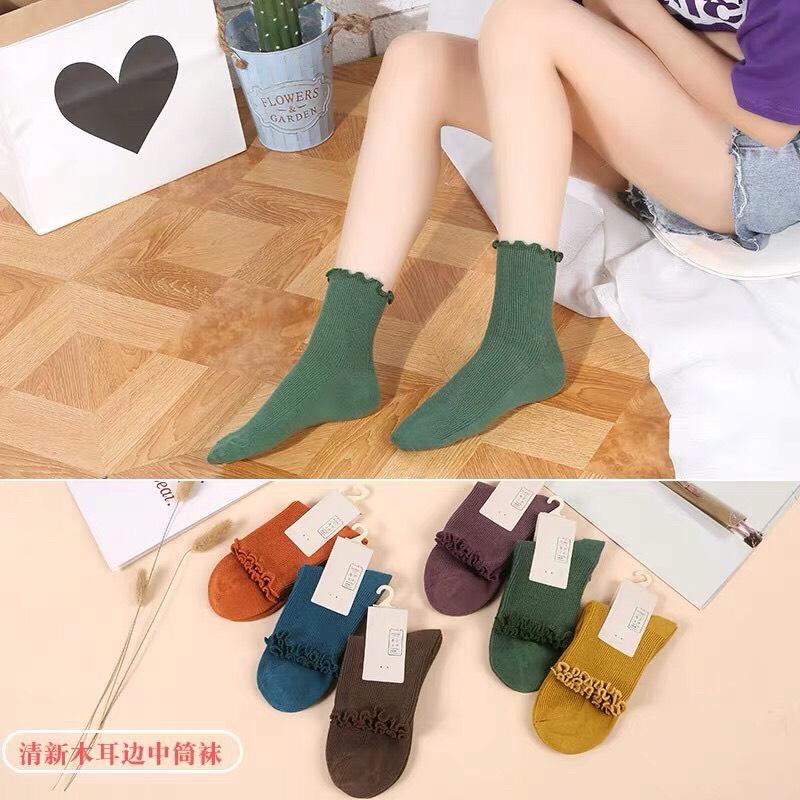 SET 5 ĐÔI Tất Cổ Cao Nữ , Vớ Nữ Cổ Cao Cực Xinh 65A69