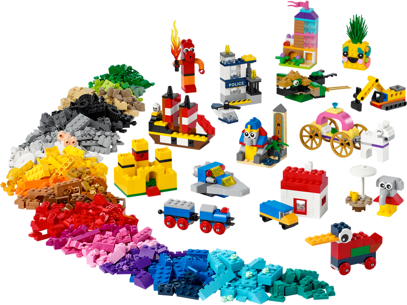 [HAPPY BRICKS] LEGO  CLASSIC - 11021 - HỘP GẠCH CLASSIC SÁNG TẠO PHIÊN BẢN 90 NĂM