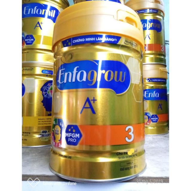 Sữa bột Enfagrow A 3+ 830g mẫu mới