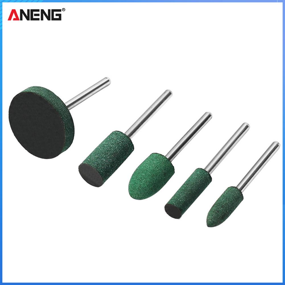 5pcs/set Cylindrical Conical Rubber Grinding Heads Polishing Abrasive Tool