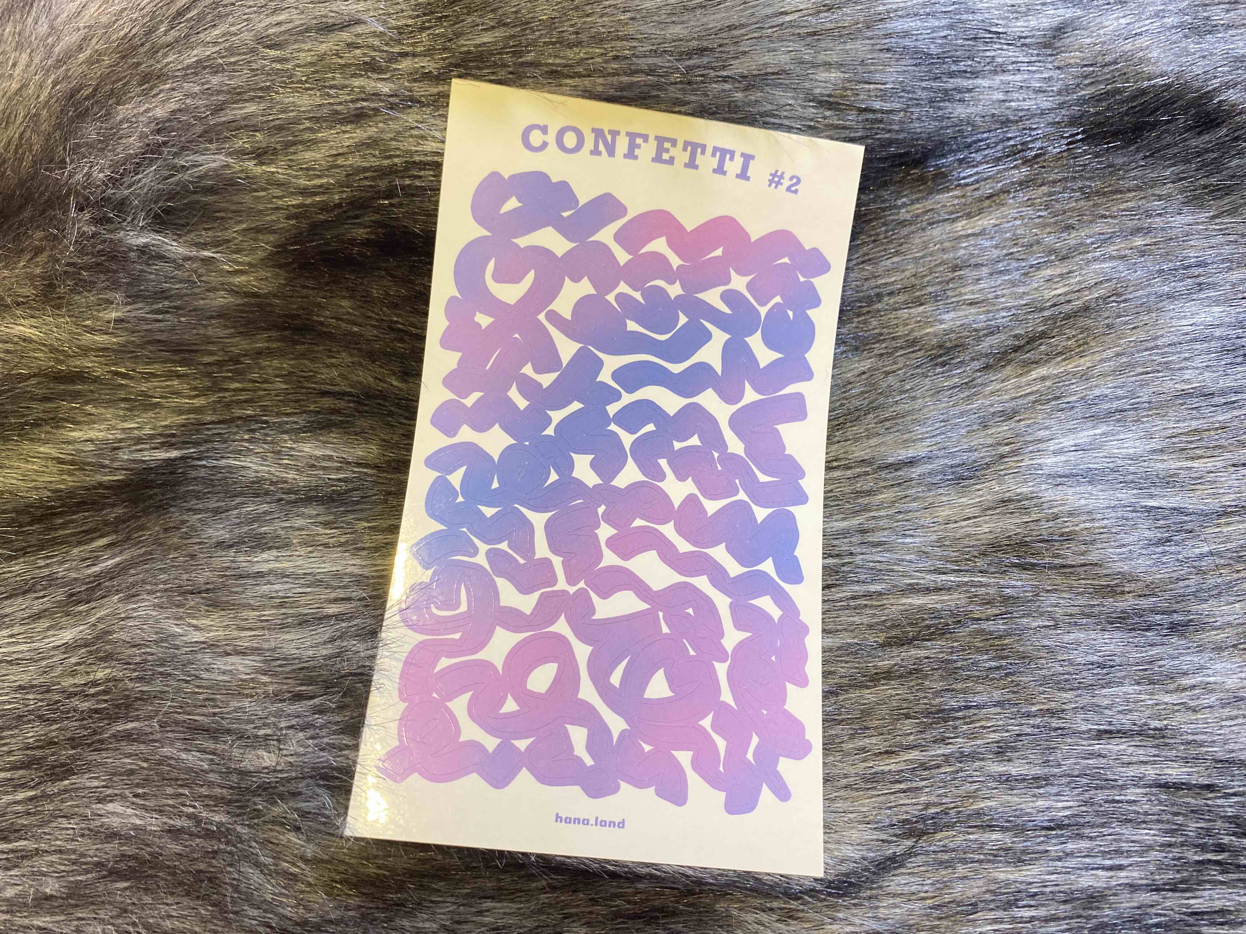 [Confetti #3] Sticker decal confetti pastel gradient hoa giấy #03 _ hanaland