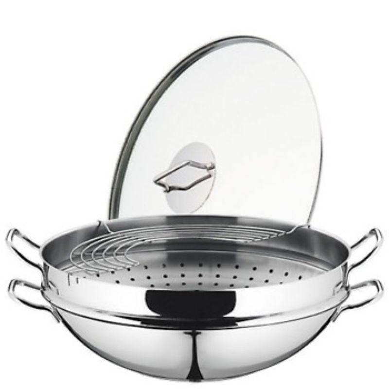 [Trả góp 0%] Chảo Xào - Hấp WMF Wok Macao 36cm