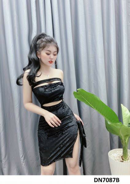 Đầm body cúp ngực thắt nơ sexy