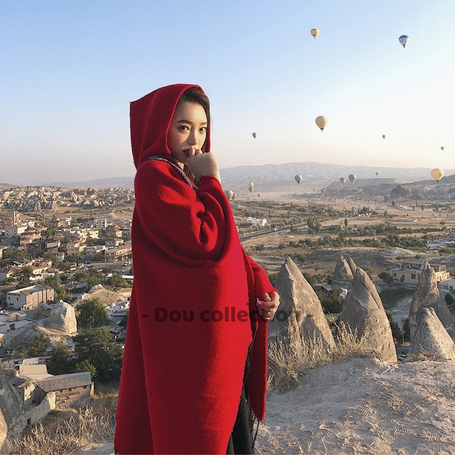 Khăn choàng quàng cổ - khăn cashmere - len cao cấp họa tiết thổ cẩm thời trang thu đông - mã ln017