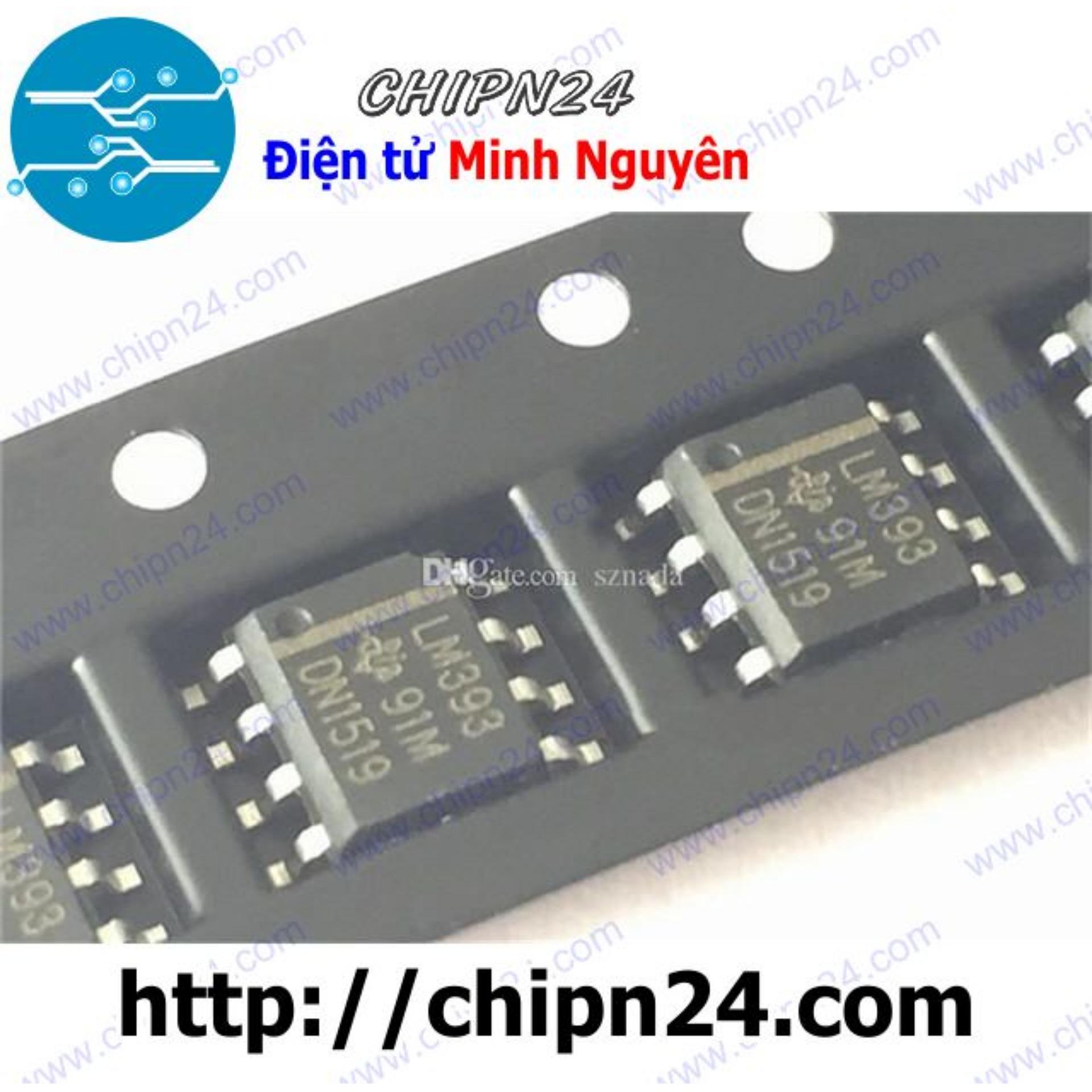 [3 con] (SOP) IC Dán LM393 SOP-8 (SMD) (LM393DR 393)