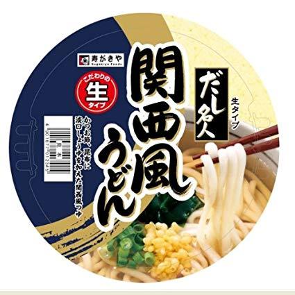 Fuji369 Mi Udon ăn liền  hộp 131g, kết hợp giữa nước tương vị Kansai với bonito, tảo bẹ, rong biển, hành lá..cho ra tô mì bóng sáng, thơm lừng rất hấp dẫn. 寿がきや カップ だし名人 関西風うどん 131g