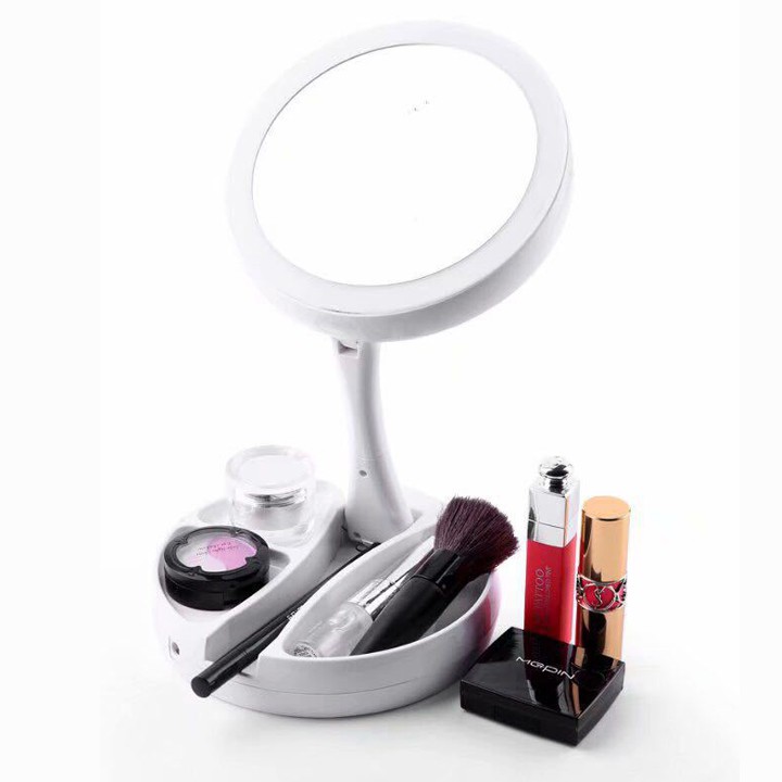 Gương Trang Điểm 2 Cửa Có Đèn Led