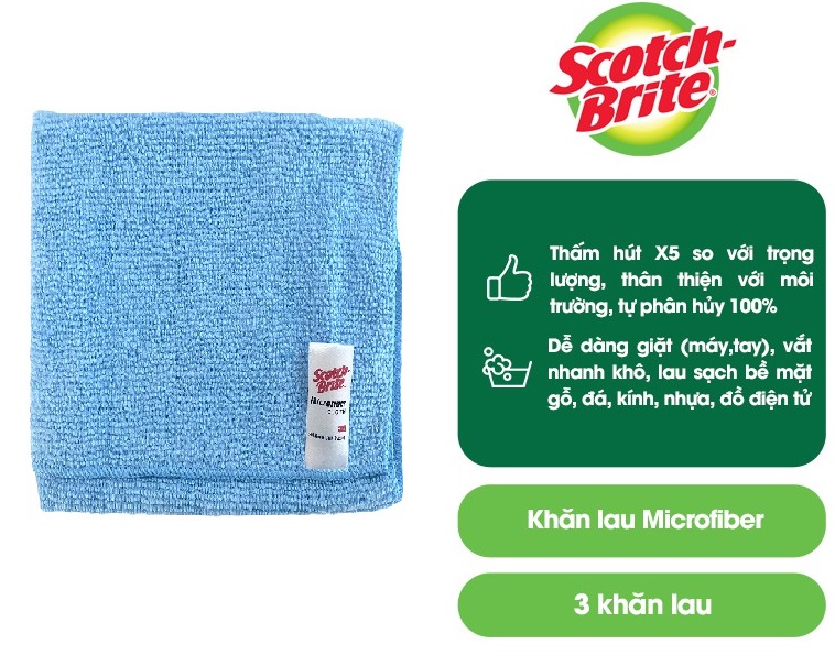 Khăn Lau Đa Năng Scotch-Brite 3M 30cmx30cm