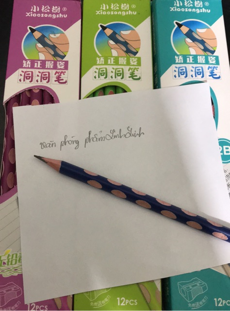 12 Bút Chì Định Vị 2B Tặng Gọt Chì