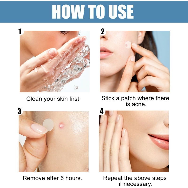 80Pcs Pimple Patch Makeup Invisible Hydrocolloid Comedo Patches