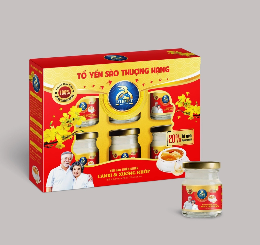 YẾN SÀO EVERNEST SPECIAL 20% YẾN TỒ (6 LỌ/HỘP)