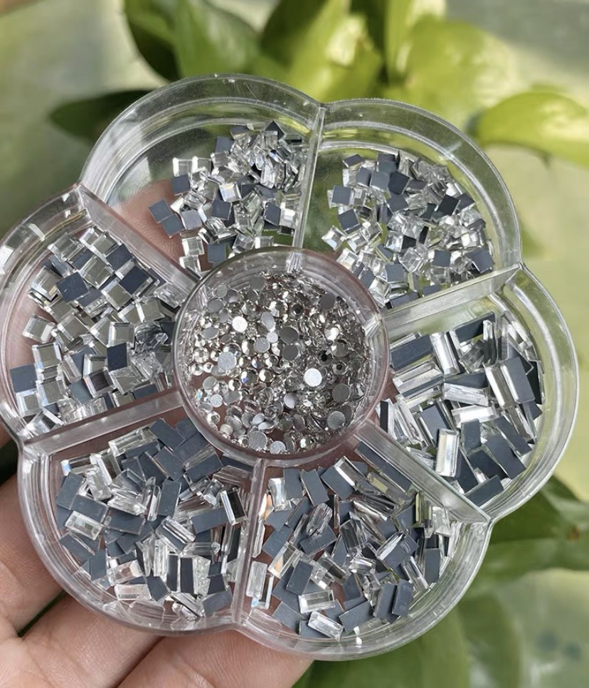 khay đá nail gắn móng 7 ô
