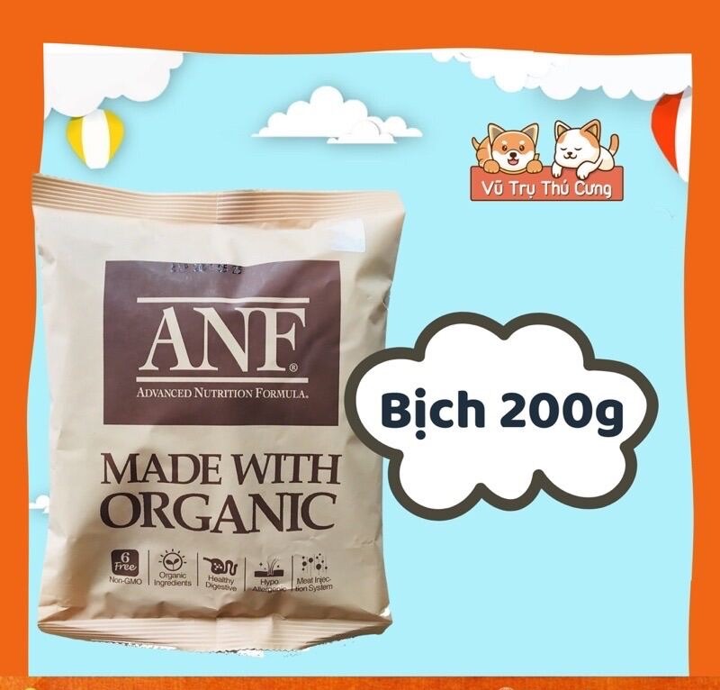 Thức ăn hạt ANF KITTEN dành cho Mèo con, Hạt hữu cơ dành cho mèo, tiêu búi lông mèo