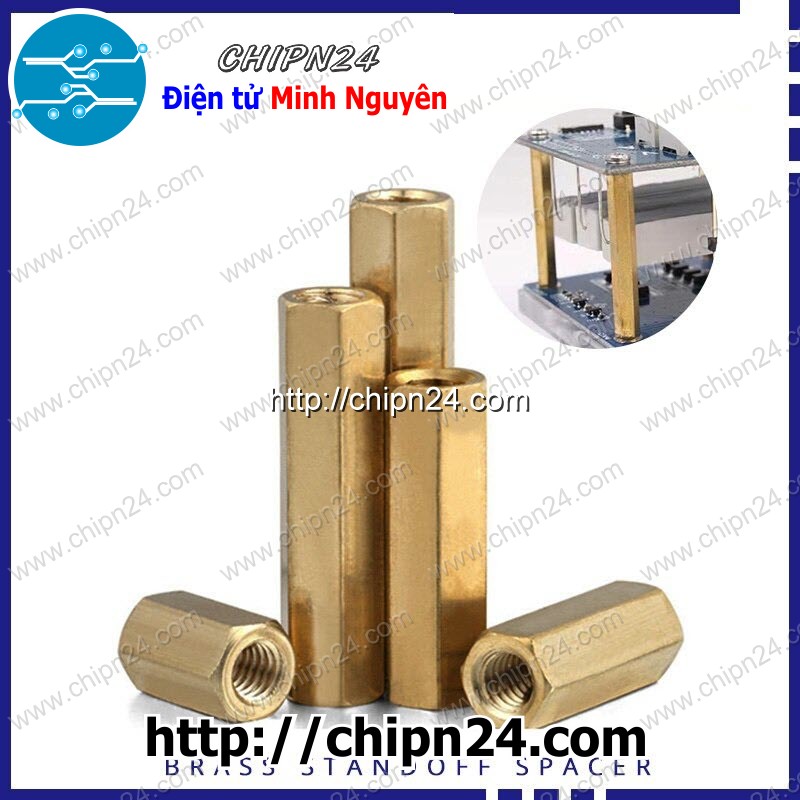 Cọc đồng m3 (cái-cái) (trụ đồng, ốc kê bo mạch)- [chọn loại]