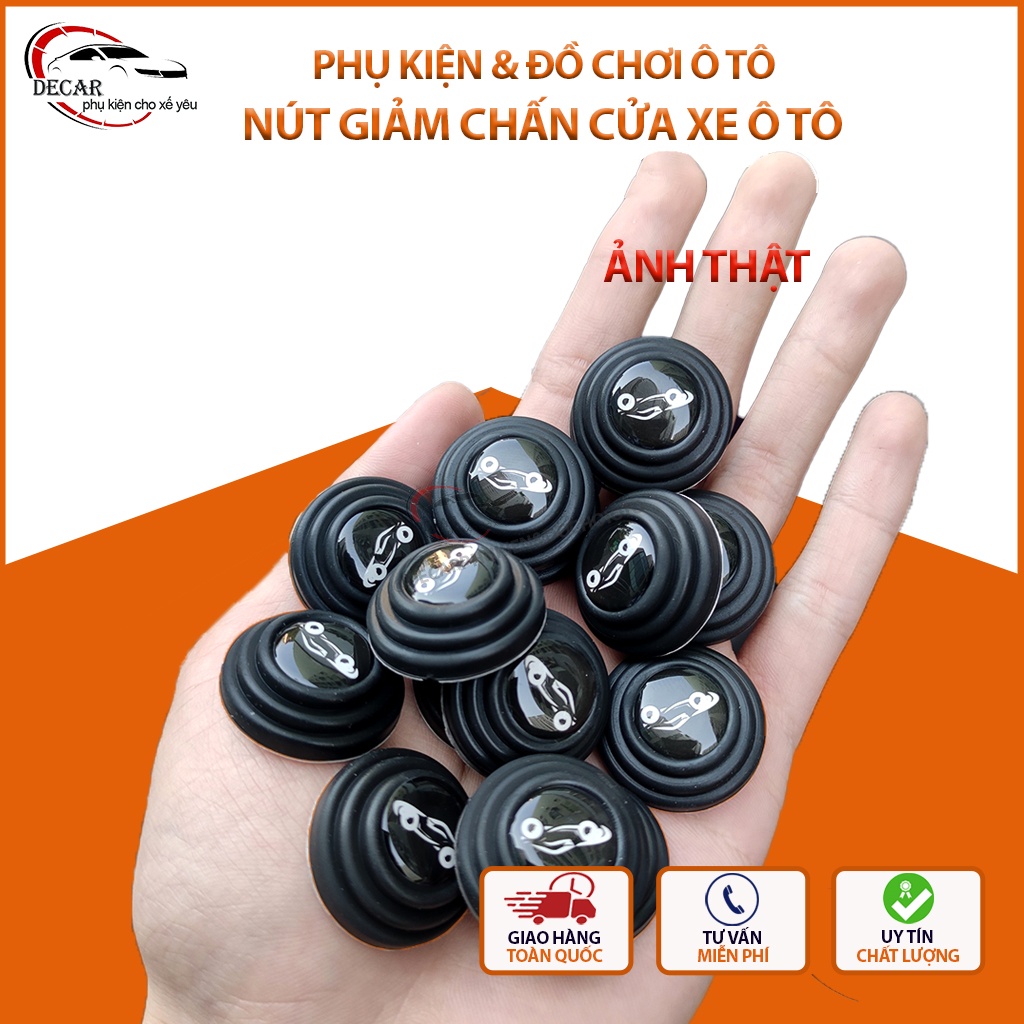 [Image real] set 16 button door dampers automobile, đệm rubber reduce force closure Oto, đệm knob damping anti-noise protection door car, car trunk, Capo car