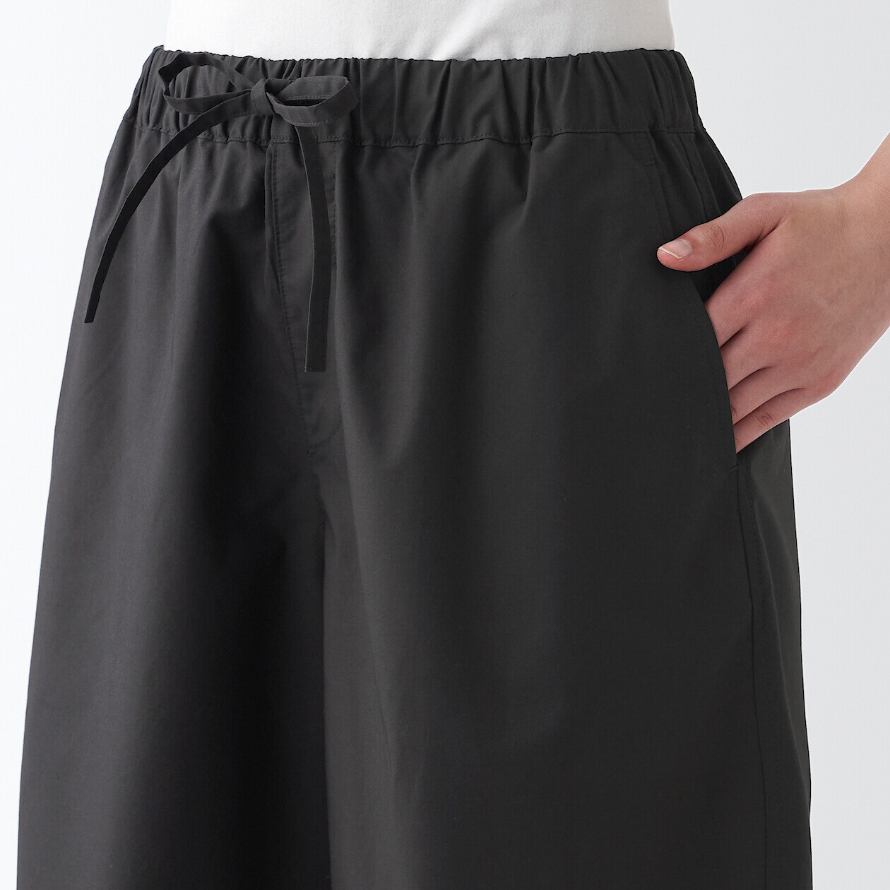 Muji Quần Short Vải Poplin Nữ