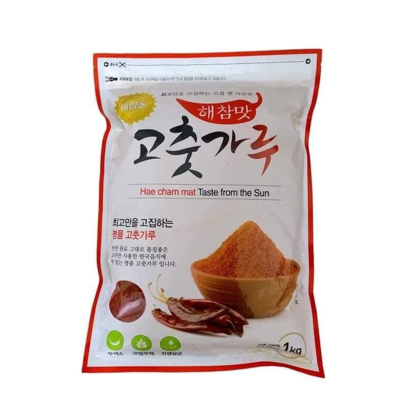 1KG ỚT BỘT HAECHAM NHẬP KHẨU HÀN QUỐC (ỚT LÀM KIM CHI) - DATE MỚI