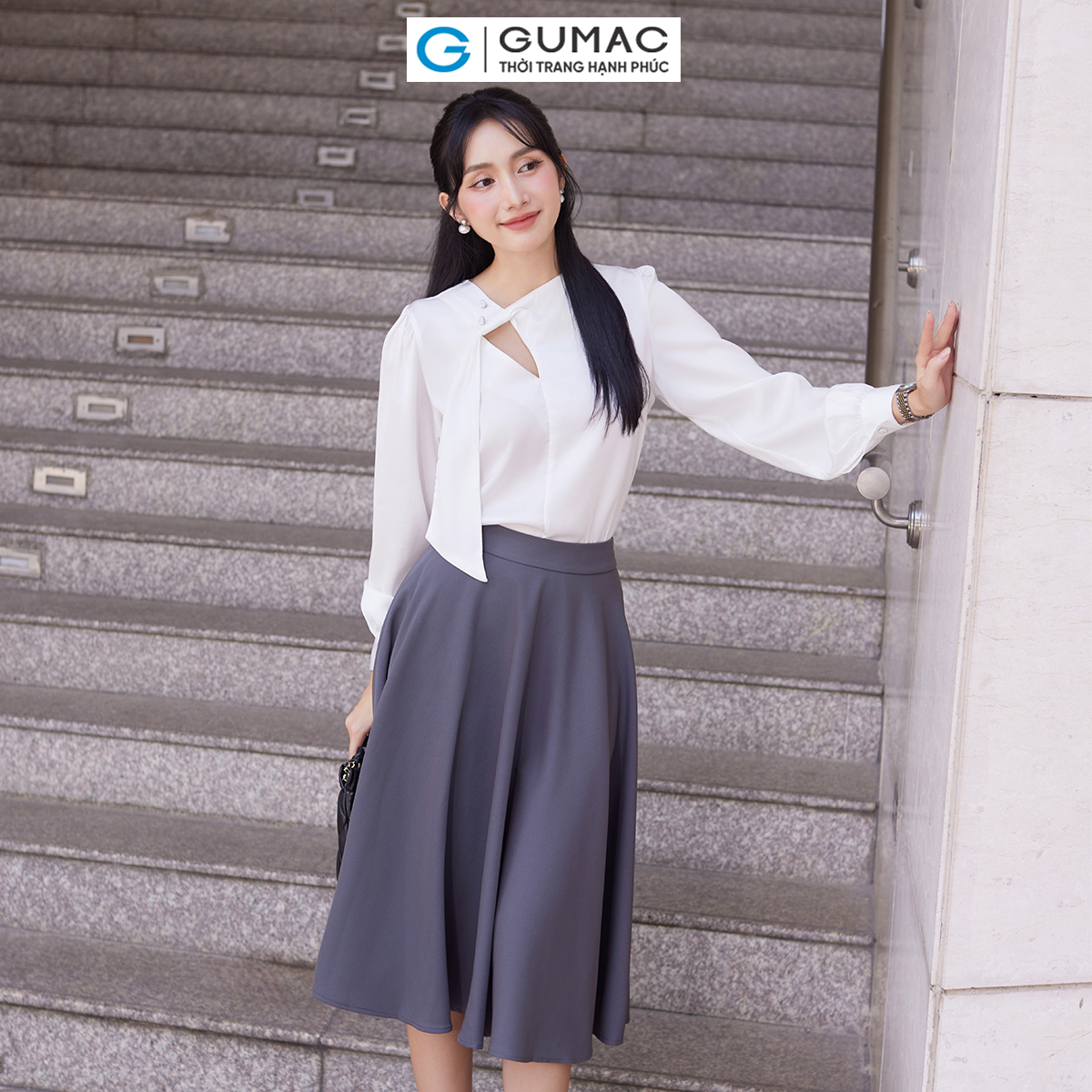 Chân váy xòe B4 thời trang GUMAC BVE00014