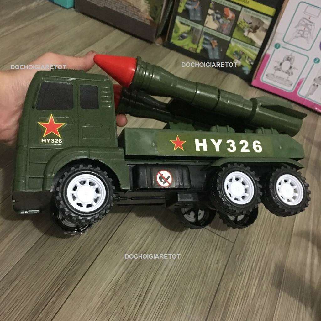 Đồ Chơi Xe Chở Tên Lửa Nhỏ Cho Bé Yêu