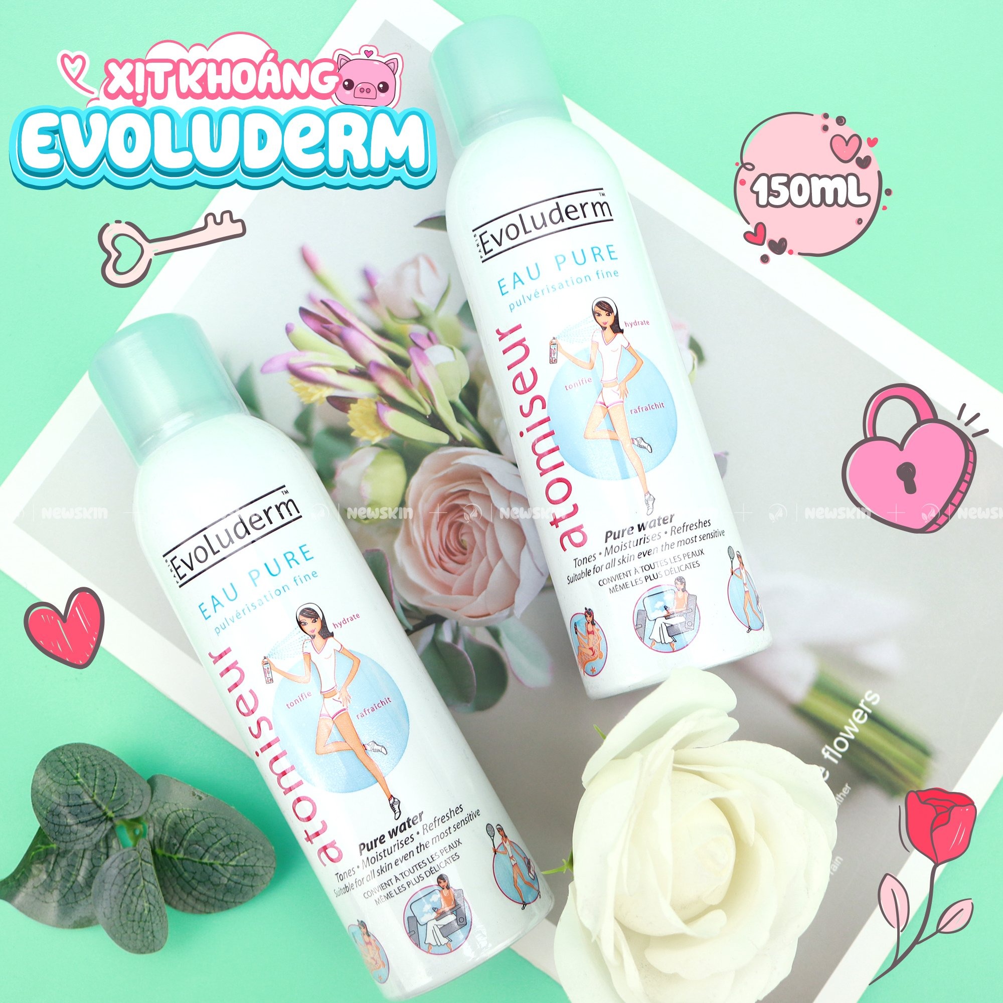 Xịt Khoáng Evoluderm Cấp Ẩm Làm Dịu Da