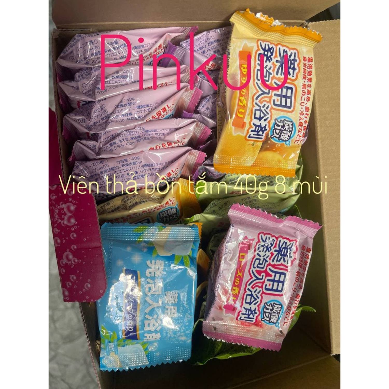 bath bomb viên tắm bồn Leon hàng Nhật