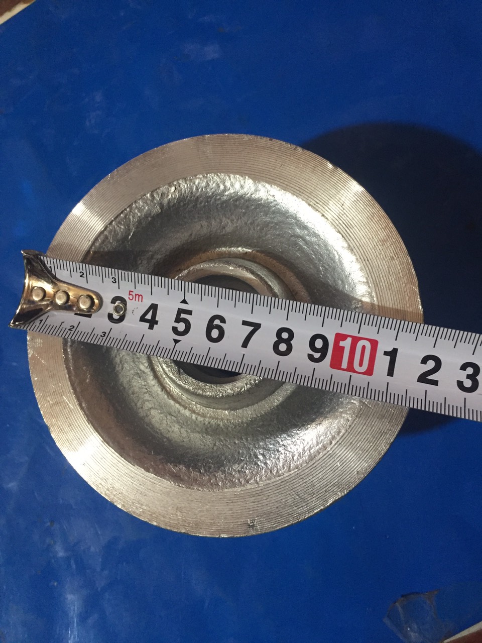 Ròng Rọc nhôm đường kính 120x60. Bánh xe nhôm dành cho xây lắp điện