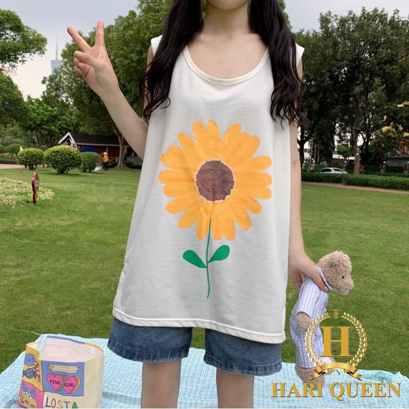 Áo tanktop hoa vàng cá tính hari0520