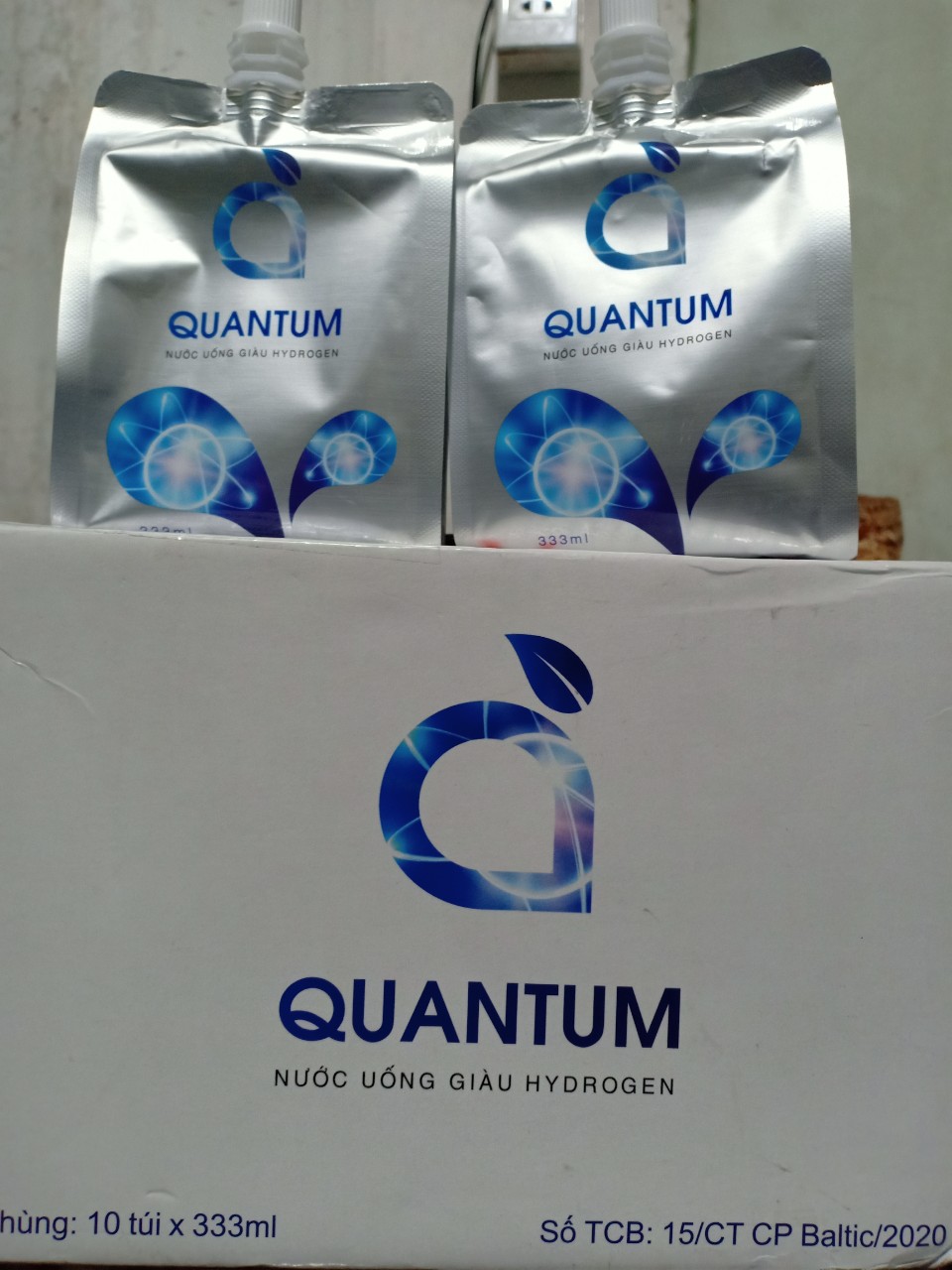 Nước uống ion Kiềm Quan tum 4 thùng