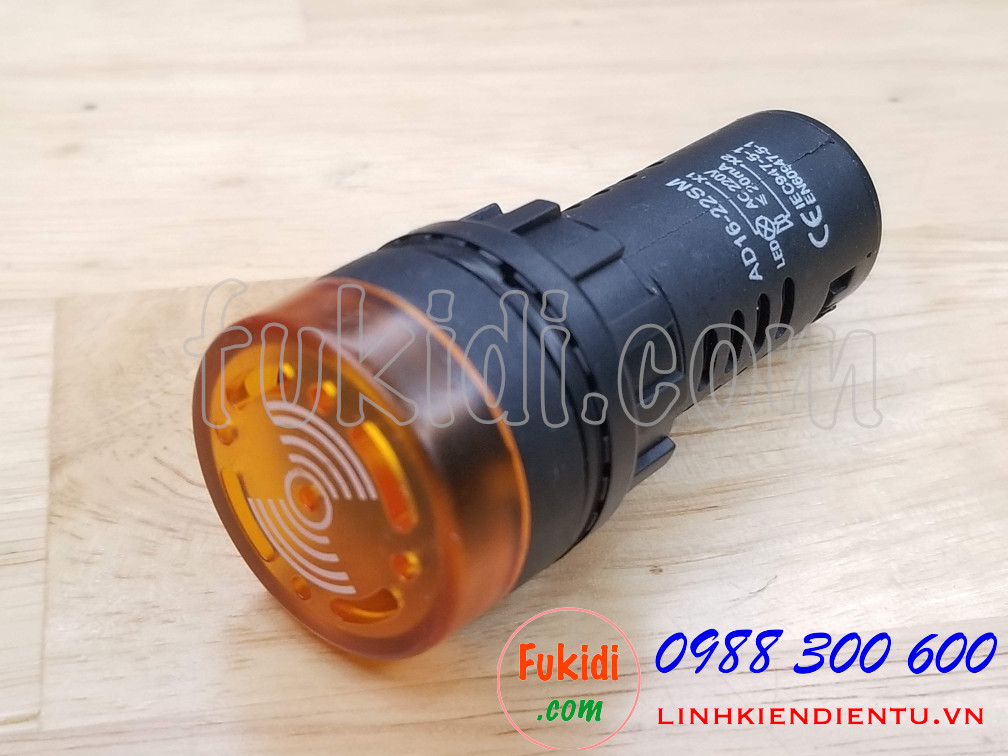 Đèn báo có còi phi 22mm AD16-22SM điện áp 220VAC
