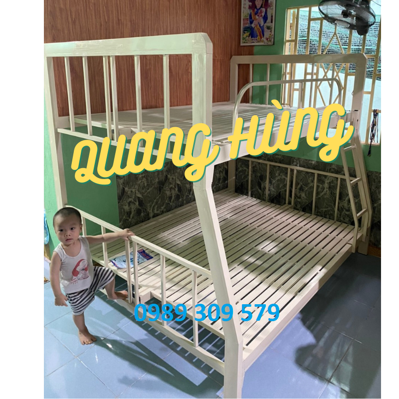 Giường tầng sắt hộp vuông cao cấp hcm