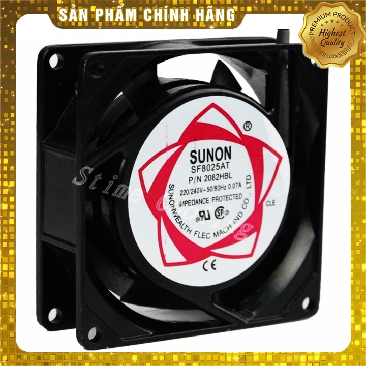 Quạt tản nhiệt 220-240vac sunon sf8025at 8x8x2.5cm