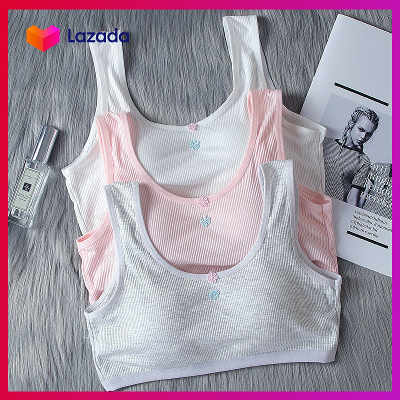 [HCM]Áo lót Học sinh Cotton tăm CAO CẤP - Mút mỏng tháo rời - NHShop