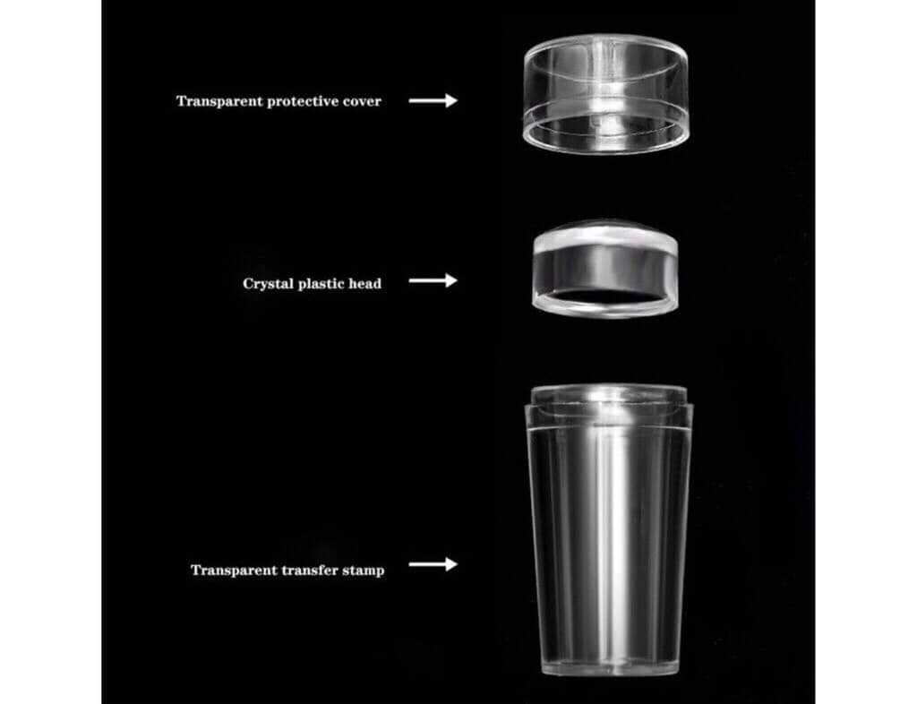Con dấu silicon in móng tay trong suốt